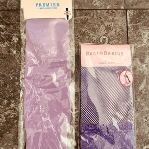 Japanese Purple color Thigh High Stockings set
